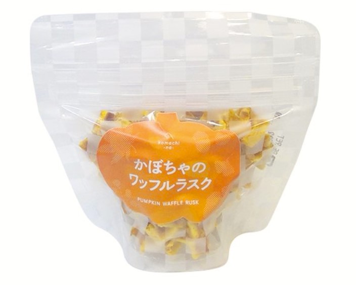 【同梱不可】【48個書き割り】アクシエ株式会社  ｋｏｍａｃｈｉ‐ｎａ‐ かぼちゃのワーヘルラスク２０ｇ