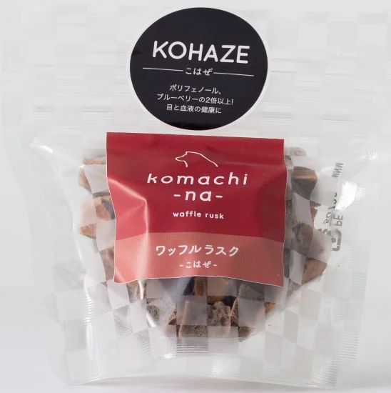 【同梱不可】【48個セット】アクシエ株式会社 komachi‐na‐ ワッフルラスク こはぜ20g|スペシャルスペース くらし館