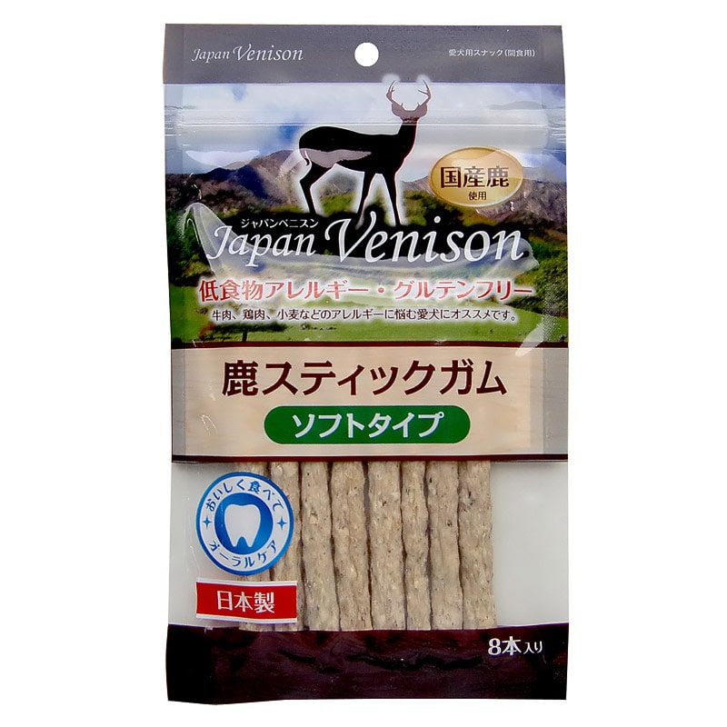 【同梱不可】【40個仕掛ける】アスク ＪＡＰＡＮＶＥＮＩＳＯＮ鹿スティックガムソフト８本 犬用品-ドッグフード・サプリメント-ペット・ペットグッズ