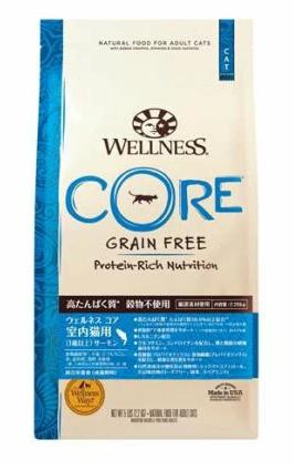 【同梱不可】【2個セット】ウェルペット・ジャパン ウェルネスコア 室内猫用 サーモン ２．２６ｋｇ｜スペシャルスペース くらし館