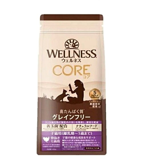 【同梱不可】【12個仕掛ける】 ウェルペット･ジャパン ウェルネス 中核グループ 子ネコ用･禾穀類不当て嵌める(乳ばなれ期～1歳) 400g