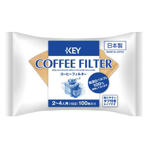 【100個書き割り】キーコーヒー  珈琲水漉し 無漂白剤溜め桶付 100p