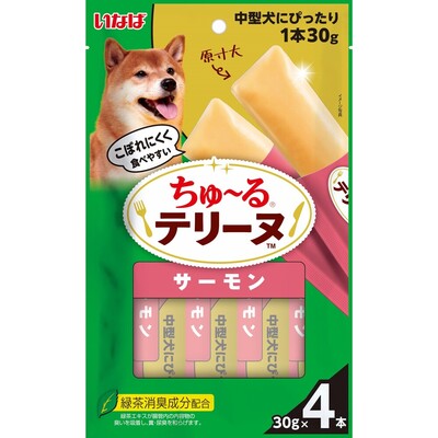 【同梱不可】【48個セット】いなばペットフード 　ちゅーるテリーヌ　中型犬用サーモン３０ｇ&times;４Ｐ｜スペシャルスペース くらし館