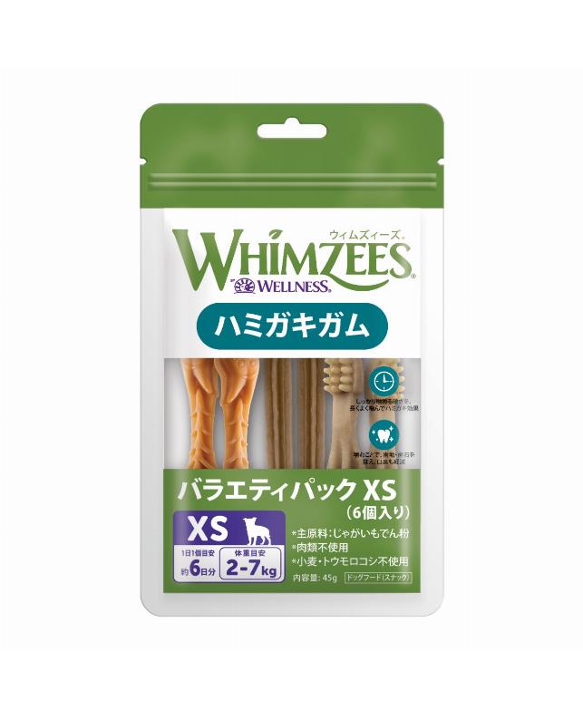 【同梱不可】【48個セット】ウェルペット・ジャパン ウィムズィーズ　バラエティパックＸＳ（超小型犬向け　体重２‐７ｋｇ）６個入り｜スペシャルスペース くらし館