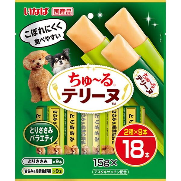 【同梱不可】 【16個セット】 いなばペットフード ちゅーるテリーヌ とりささみバラエティ15g×18P|スペシャルスペース くらし館