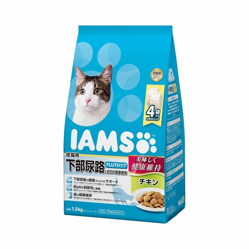 【同梱不可】【6個セット】 マースジャパンリミテッド アイムス成猫用下部尿路とお口の健康維持チキン1.5kg