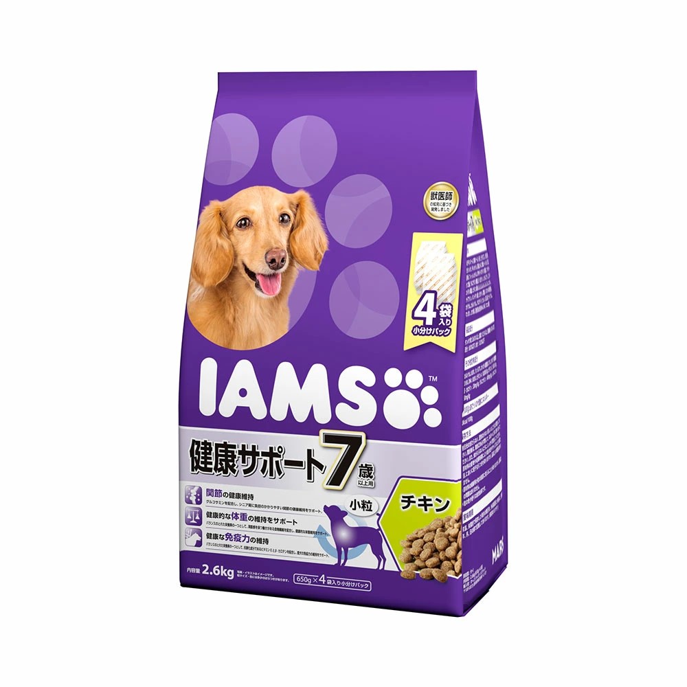 【同梱不可】【4個セット】 マースジャパンリミテッド アイムス 7歳以上用 健康サポート チキン 小粒 2.6kg