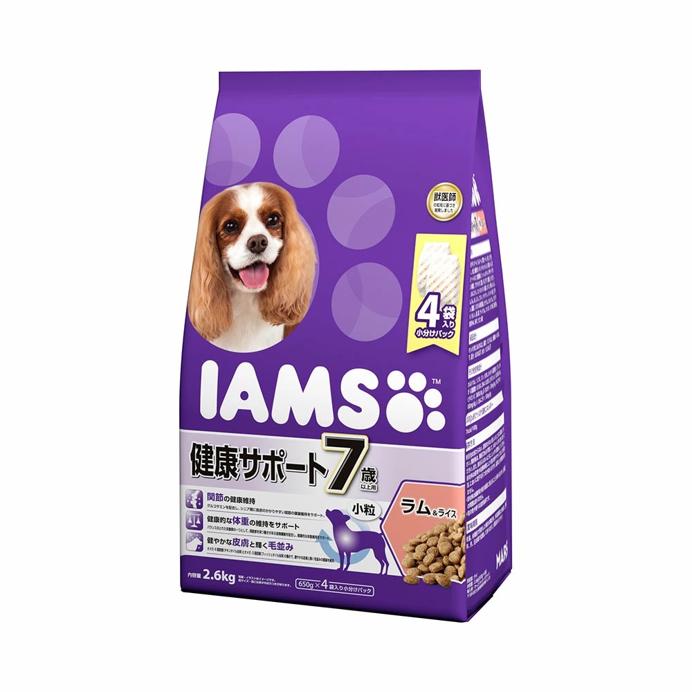 【同梱不可】【4個仕かける】 マースジャパンリミテッド  アイムス ７歳以上用 思わしい受け支える 子ヒツジ＆田の実 微粒子 2.6kg ドッグフード-犬用品-ドッグフード・サプリメント