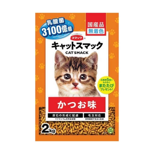 【同梱不可】【5個セット】 スマック キャットスマック かつお味 2kg