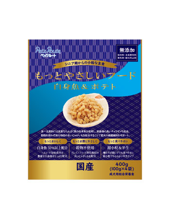 【同梱不可】【6個セット】ペッツルート もっとやさしいフード 白身魚＆ポテト 400g 8,158円