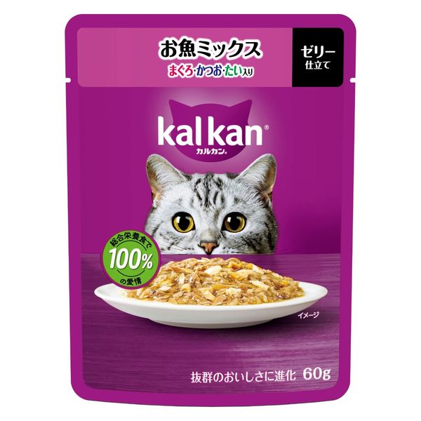 【同梱不可】【120個仕掛ける】マースジャパン カルカンパウチ お魚交ぜ合わせる まぐろ・かつお・たい入り口・入口 60g