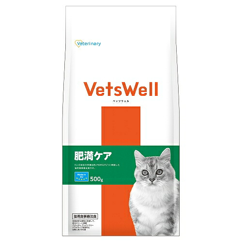 【同梱不可】【12個セット】ベッツウェル　猫用食事療法食　肥満ケア　500g