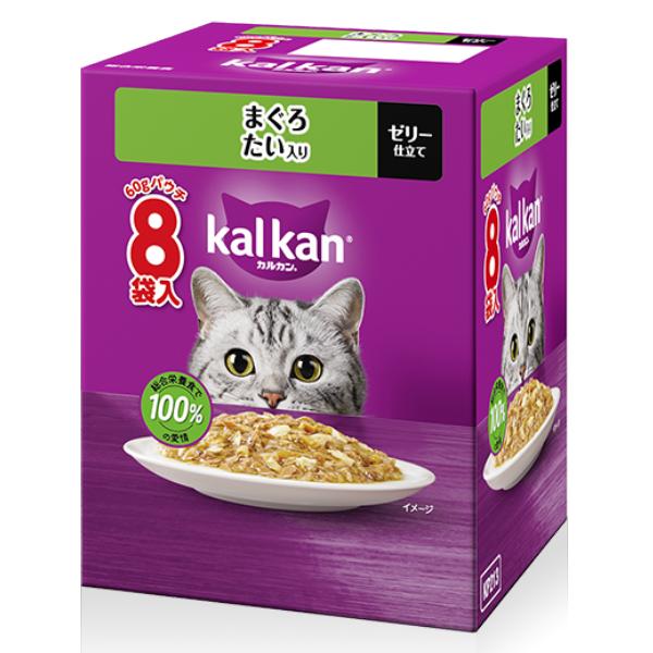 【同梱不可】【20個セット】マースジャパン カルカンパウチ　まぐろ　たい入り 60g×8