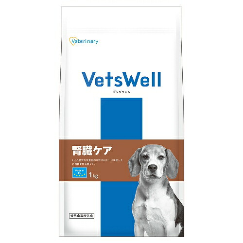 【同梱不可】 【2個セット】ベッツウェル　犬用食事療法食　腎臓ケア　1kg
