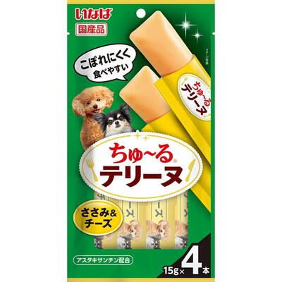 【同梱不可】【24個セット】ちゅーるテリーヌ　ささみ＆チーズ 15g×4P