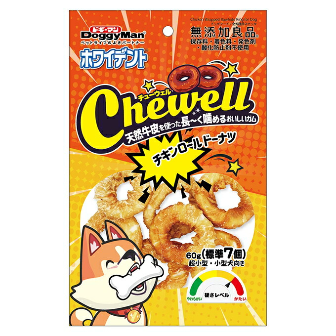 ドギーマンハヤシ 【同梱不可】【48個セット】ドギーマンハヤシ Chewell　チキンロールドーナツ 60g｜スペシャルスペース くらし館