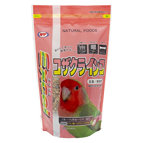 【同梱不可】【30個セット】 ナチュラルペットフーズ株式会社 エクセル コザクラインコ 皮付き 500g
