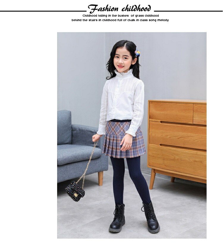 専門ショップ プリーツスカート スカッツ 子供服 キッズ スカート ウエストゴム 女の子 チェック柄 レギンス パンツ タイツ 子供 スカート付き  ボトムス ガールズ ジュニア こども 子ども 通学 通園 110 120 130 140 150 160cm somaticaeducar.com.br