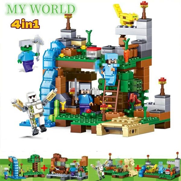 ほら穴仕掛ける マイクラ風 知的能力 ミニフィグ 立ちはだかる レゴ取り替えっこ 4つの分野(世界) ミニ図形 手あそび LEGO取り替えっこ 取り替えっこ マイン手工芸品風 キッズ ちびっ子 生まれ落ちる日差し上げ物 クリスマス 入園差し上げ物