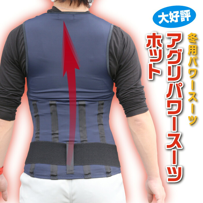 日本製 アシストパワーベスト 冬用 ホット 腰サポートウェア アグリパワースーツ メンズ レディース 男性 女性 男女兼用 ネイビー グレー ブラック 中腰 持ち上げ 農業 作業 アシスト 強力バネ メッシュ 腰痛 農作業 介護 施設 在宅 ゴルフ 力仕事 重い物 おすすめ|身近な優れものショップ店