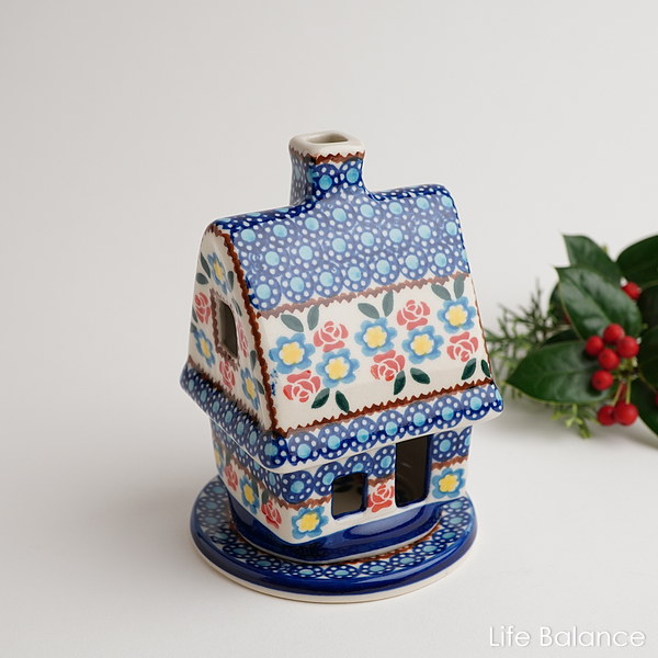 楽天市場】キャンドルホルダー[K1057-DU252]【ポーリッシュポタリー