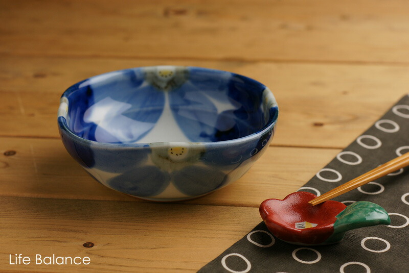 楽天市場】波佐見焼 敏彩窯 （小林晴敏） 藍花 四方鉢 （中） : Life