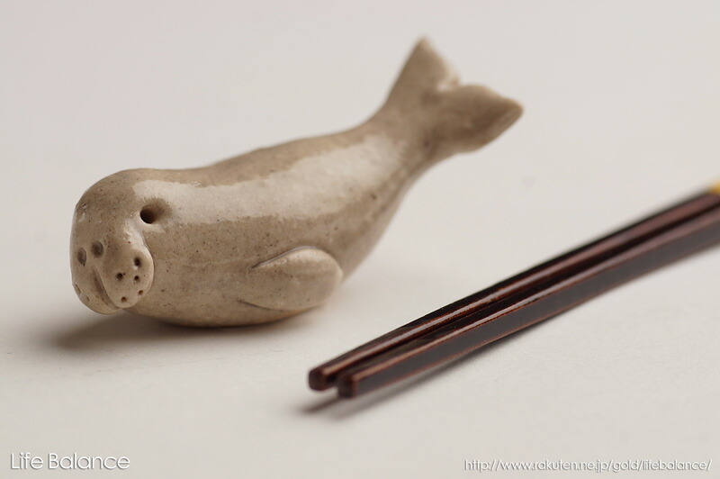 楽天市場】箸置き ソラマメ商会 豆屋 はしおき 海の生き物 ラッコ 貝