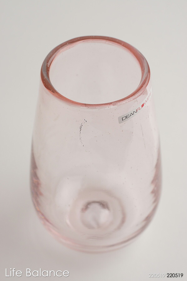 新品本物 Henry Dean ヘンリーディーン 花器 花瓶 ストロンボリxs ライトローズ At1174 フラワーベース ガラス Cmdb Md