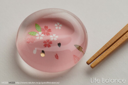 薬師窯 玻璃箸置 さくら 9407 薬師窯 玻璃箸置 さくら 9407