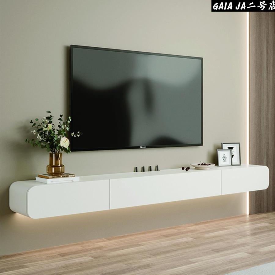 テレビ ローボード -- テレビ台 壁掛け式、120/160/180/200/240cm ウォールマウントメディアコンソール、ホワイトフ｜LifeBeat店