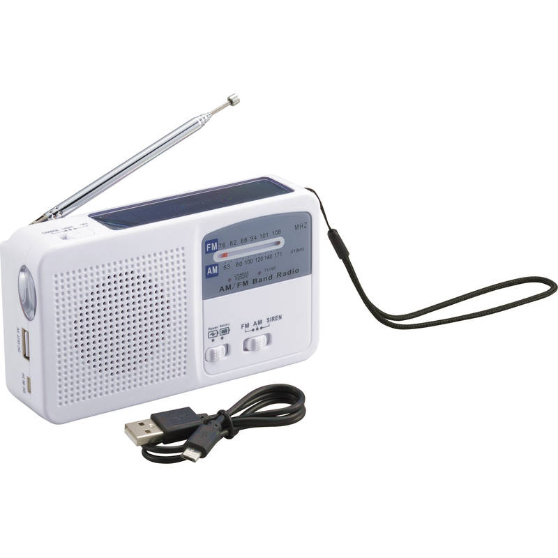 【送料無料】【特典付】エレット マルチコンパクトラジオ ET-14 ［モバイルバッテリー AM／FMラジオ ソーラー充電 手回し充電 USB充電 乾電池 懐中電灯 led 防災 災害 防災ライト アウトドア レジャー 停電 防災グッズ 防災用品 防災セット］