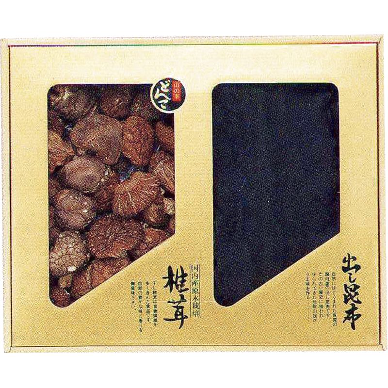 【送料無料】【包装無料】昆布・椎茸詰合せ KY-50N■ ［原木椎茸 どんこ椎茸 だし昆布 国内産 国産 無添加 だし だし汁 詰合せ おすすめ 贈り物 御礼 御祝い 記念品 ギフトセット プレゼント］