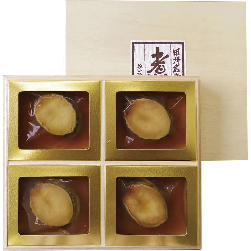【送料無料】【直送品】■かいや あわび磯煮 KR-100■ ［海鮮 あわび 姿煮 磯の香り 木箱入 国産 日本産 詰合せ お中元 御中元 お歳暮 贈り物 御礼 ギフト ギフトセット プレゼント］
