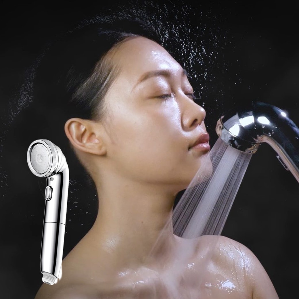ナノバブルシャワー BIRAKU シャワーヘッド ナノバブル 節水 増圧 交換 節水シャワーヘッド 日本製 50% 水圧 アップ 極細 水流 バスグッズ お風呂 浴室 節約 エコ 光熱費 水道代 対策 ツール 1年保証 アダプター付き 贈り物 ギフト プレゼント 送料無料|ライフケアーズ