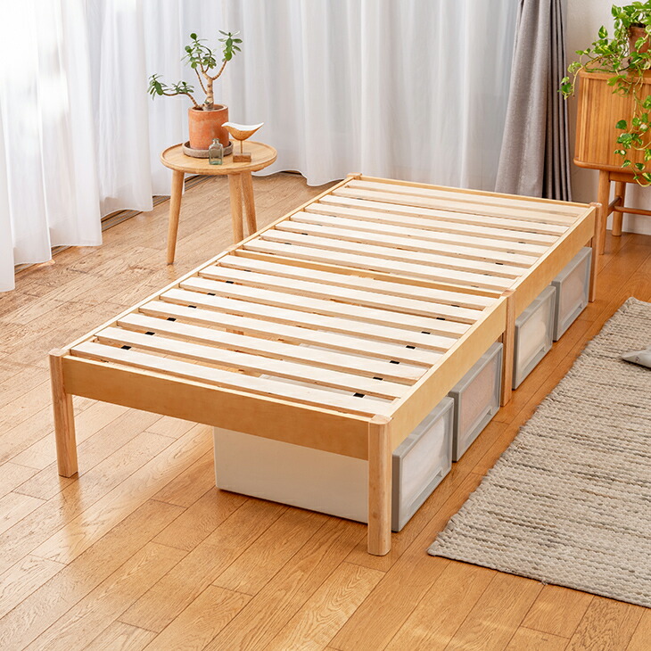 無印　シングル　木製スノコベッド 木製ベッド | 無印良品