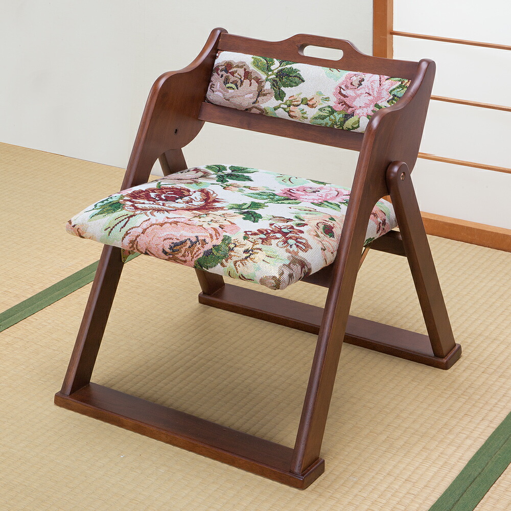 楽天市場】天然木 和風折り畳み椅子 折りたたみ チェア 座椅子