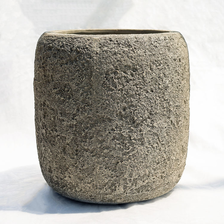 植木鉢 大型 軽量 FRP製 ブラックス（BRACKS） バレル アンティーククリーム（アイボリー） φ30cm&times;H30.8cm（10号・10寸）｜ライフエコショップ 店 10,164円