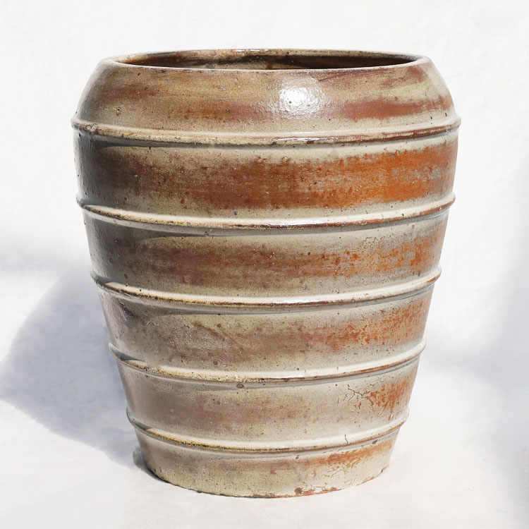 植木鉢 大型 釉薬陶器製 グロス(GLOSS) ジャー ホワイト(白) φ30cm×H34cm(10号・10寸)|ライフエコショップ 店