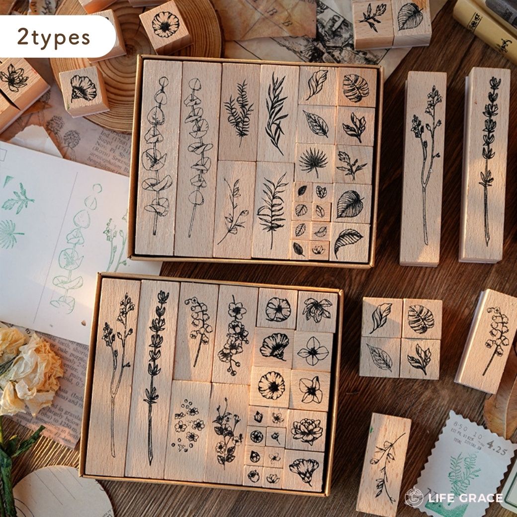 木製スタンプ 3点セット　はんこ　女の子　レトロ　ティナの夢　コラージュ　可愛い 木製スタンプ 3点セット はんこ 女の子 レトロ ティナの夢 コラージュ