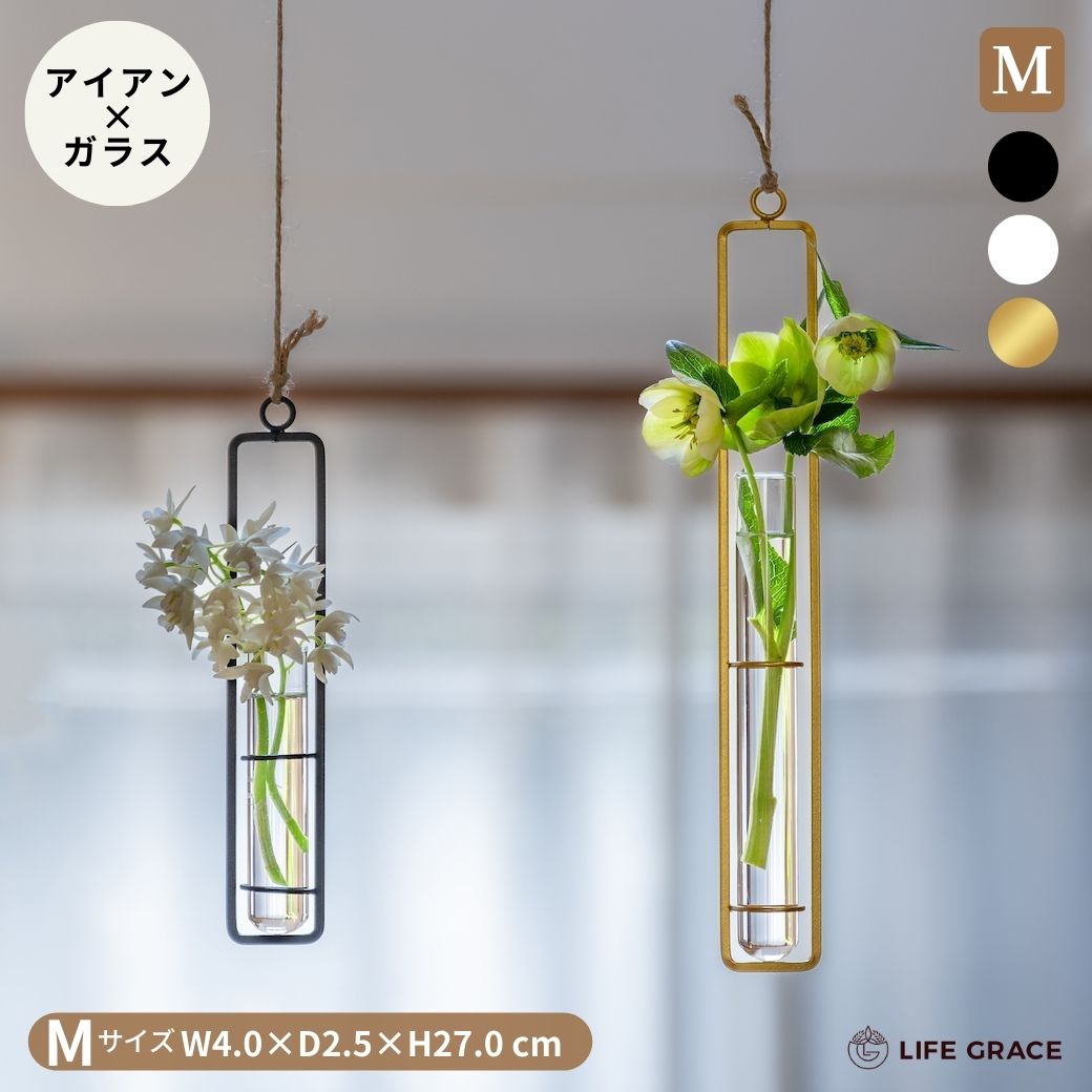 楽天市場】SS限定価格+クーポン 吊り下げ ガラス花瓶 Lサイズ 北欧 水