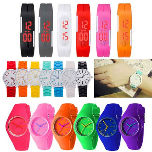 CUNE ブラックシリコンバンド時計 シリコンバンドウォッチ ウサギたくさん｜ウサギがいる｜CUNE