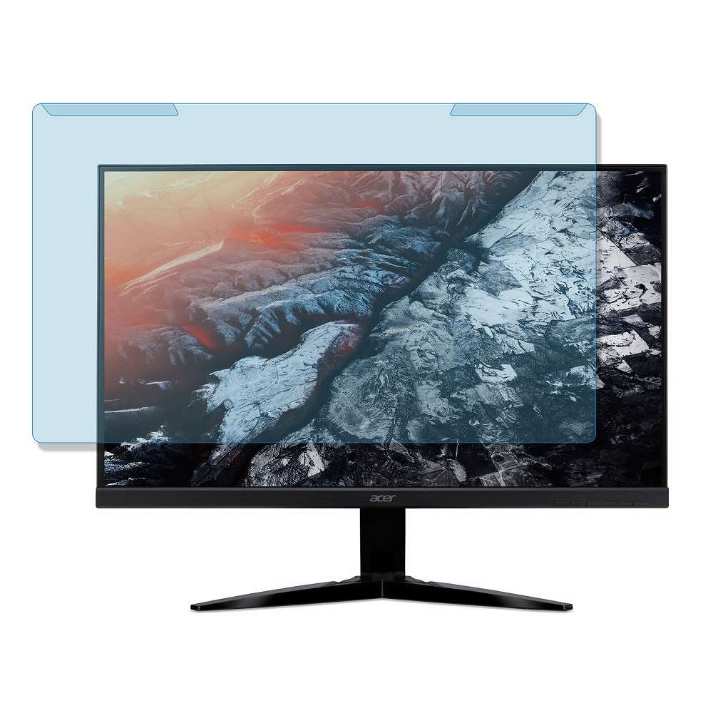 【取り外し簡単】 Acer KG271Abmidpx (KG1) 27インチ 16:9 向けの ブルーライトカット フィルター 液晶保護 プロテクター プルテクター モニター スクリーン 用