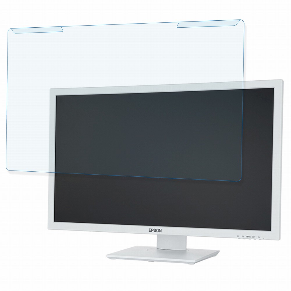 【取り外し簡単】 EPSON LD27W81L 27インチ 16:9 向けの ブルーライトカット フィルター 【反射低減】 液晶保護 プロテクター