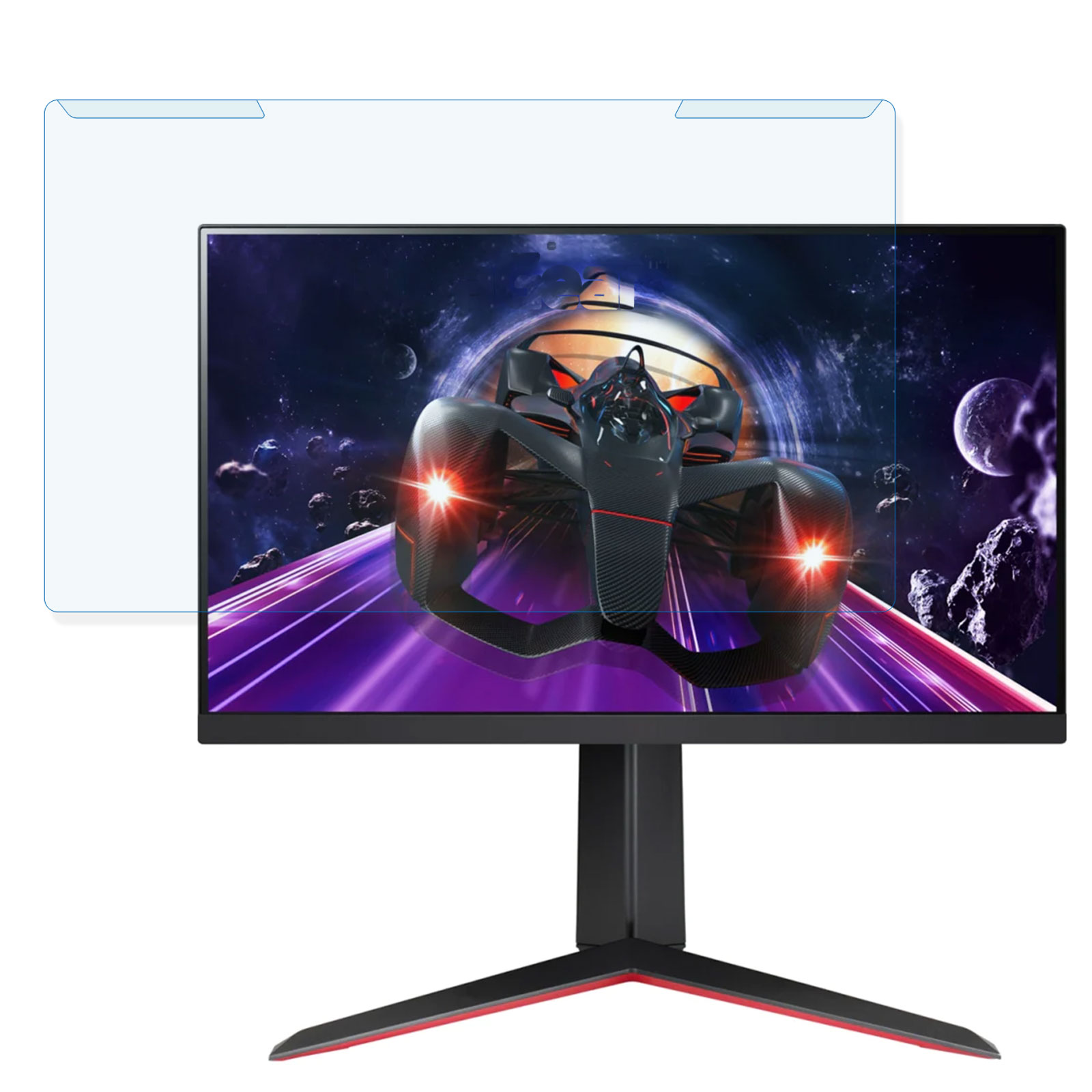 【ポイント2倍】 【取り外し簡単】 LG 24GN65R-B 23.8インチ 16:9 向けの ブルーライトカット フィルター 【光沢仕様】 液晶保護 プロテクター