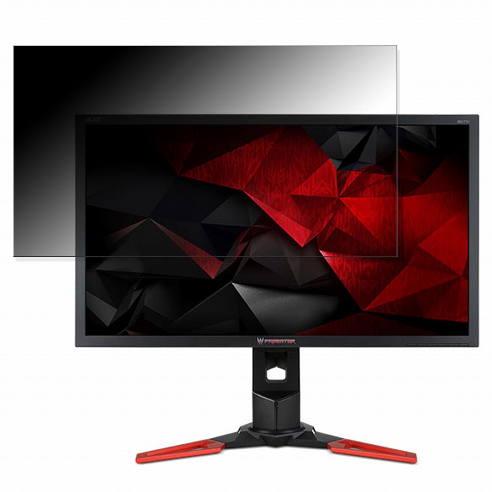【ポイント2倍】 Acer XB271Hbmiprz (Predator XB1) 向けの 27インチ 16:9 覗き見防止 プライバシーフィルター ブルーライトカット 保護フィルム 反射防止 タブ・粘着シール式