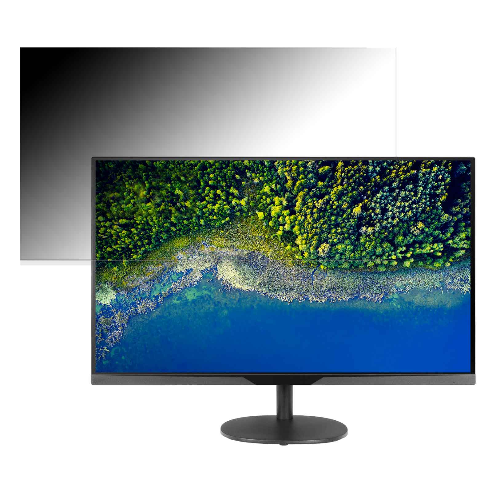 【ポイント2倍】 GREEN HOUSE LCW32C 向けの 31.5インチ 16:9 覗き見防止 プライバシーフィルター ブルーライトカット 保護フィルム 反射防止 タブ・粘着シール式