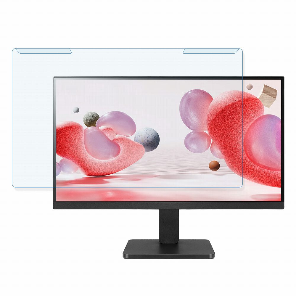 取り外し簡単 LG 22MR410-B 21.5インチ 16:9 向けの ブルーライトカット フィルター アンチグレア 液晶保護 プロテクター