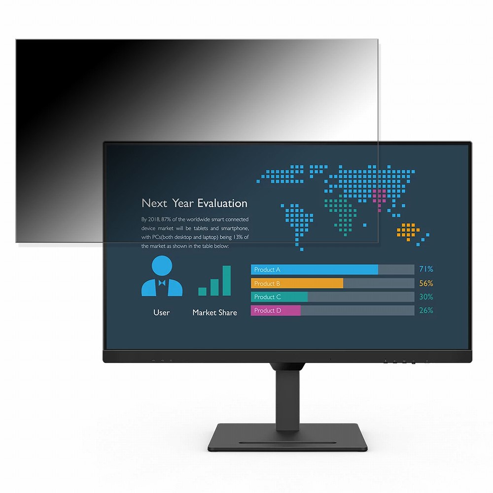 【ポイント2倍】 BenQ BL3290QT 向けの 31.5インチ 16:9 覗き見防止 プライバシーフィルター ブルーライトカット 保護フィルム アンチグレア タブ・粘着シール式
