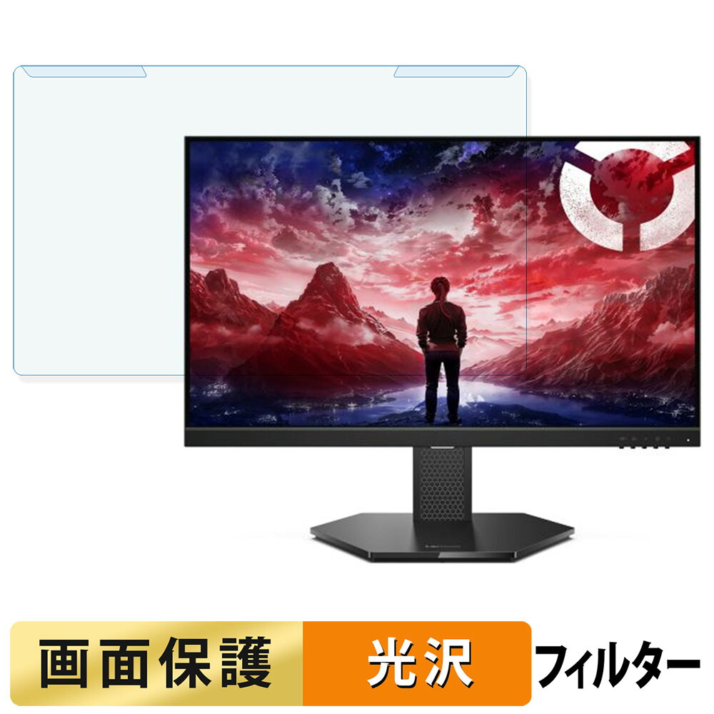 取り外し簡単 Lenovo Legion 24-10 ブルーライトカット フィルター 光沢仕様 液晶保護 プロテクター