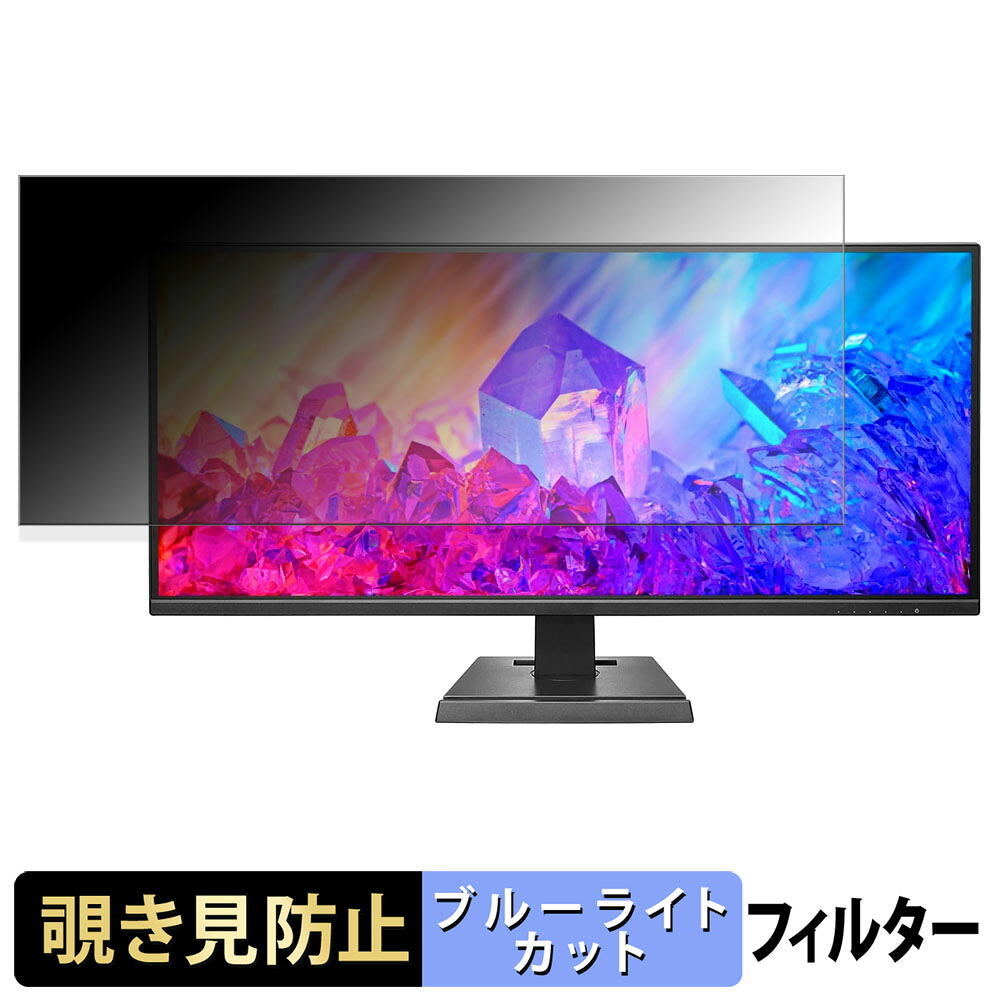 IODATA EX-LDGCWF291SDB 覗き見防止 プライバシーフィルター ブルーライトカット 保護フィルム アンチグレア タブ・粘着シール式｜ライフイノテック　店